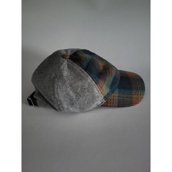 LL Bean Polyester Wool Cap Colored Plaid Adjustable Hat - Picture 4 of 6